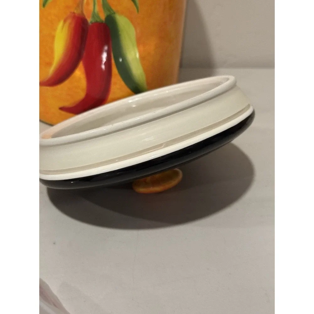 Vintage Certified International Caliente Canister Joy Hall Chili Pepper Ceramic